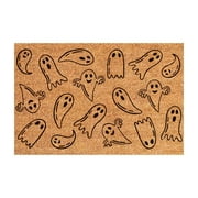 ASEIDFNSA Halloween Mat Holiday Mat Welcome Door Mat Water Absorbent Soft Microfiber Shaggy, Machine Washable Thick Plush Bath Rugs for Shower Polyester Door Mat Bathroom Rugs White
